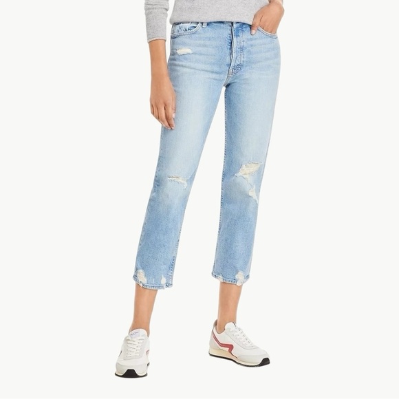 MOTHER Denim - MOTHER The Tomcat High Rise Cropped Straight Jeans in The Confession | Sz 26